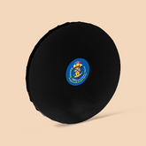 14-Inch Black Round Canvas Board